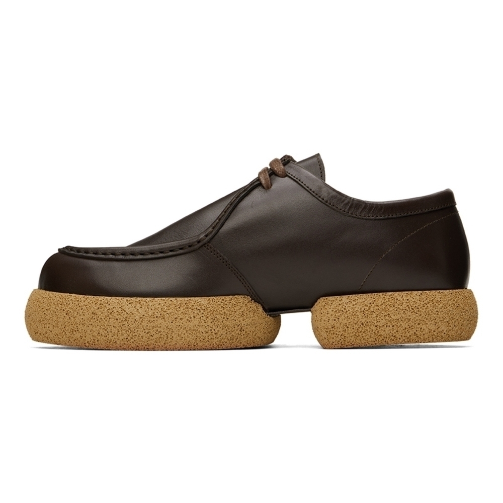 DRIES VAN NOTEN Brown Leather Oxfords 39.5 BNWOB - Picture 2 of 11